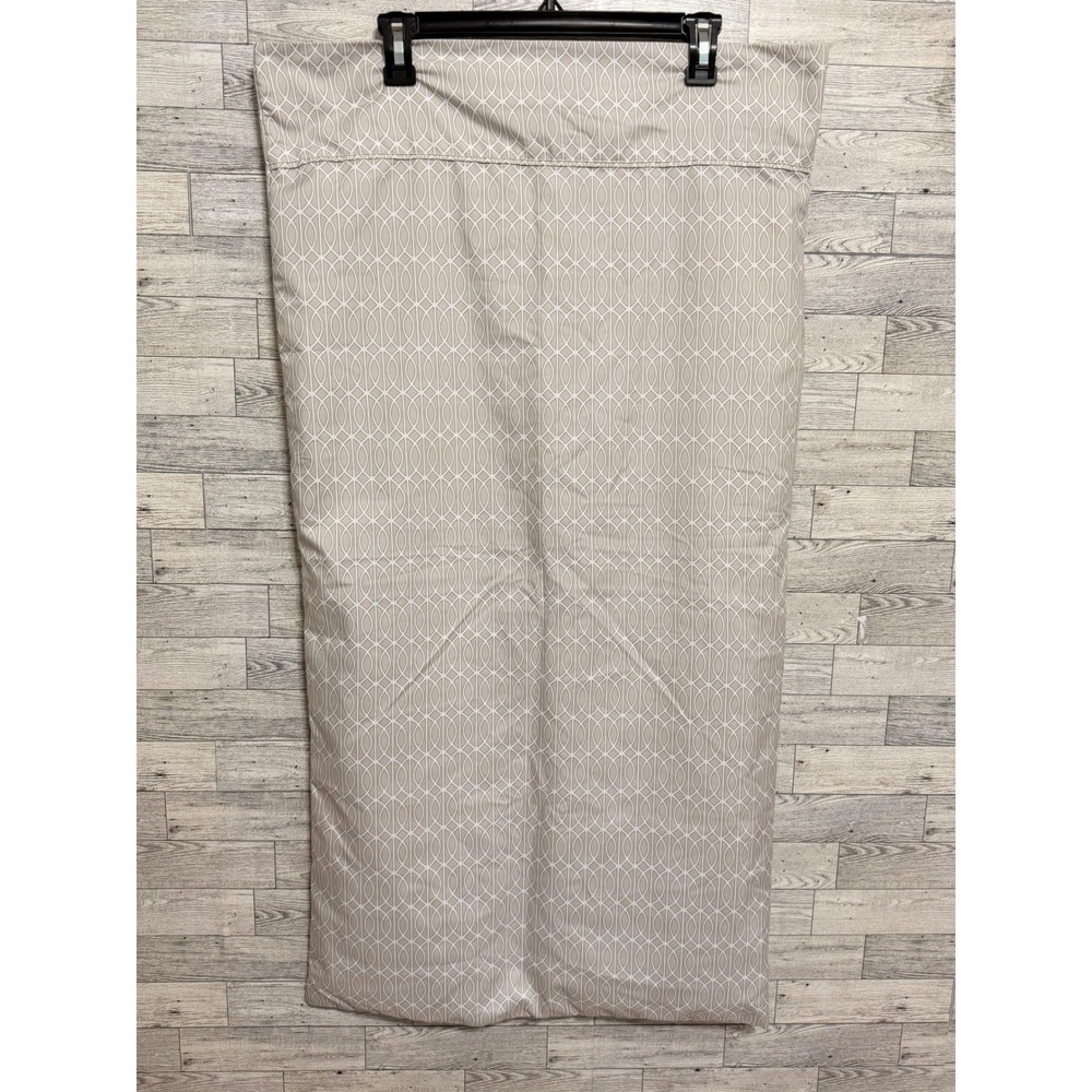 Charisma King Pillowcase Set of 2 Taupe White Geometric Ogee‎ Polyester Bedding